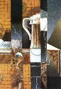 Juan Gris Beer cup and card oil